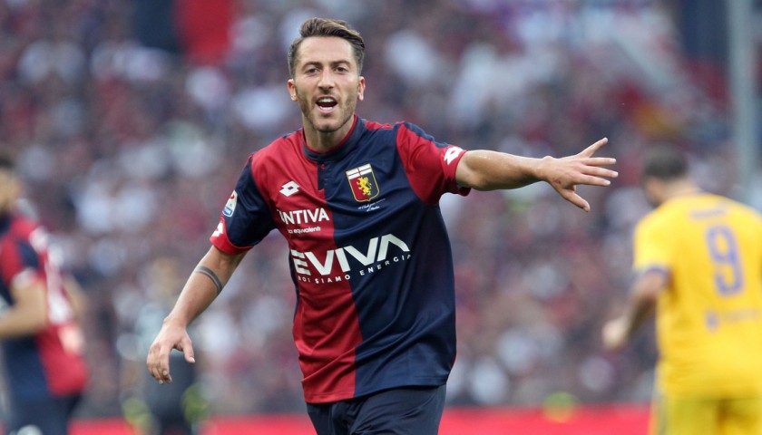 Bertolacci's Match-Issued and Signed Genoa Shirt, Serie A 2017/18