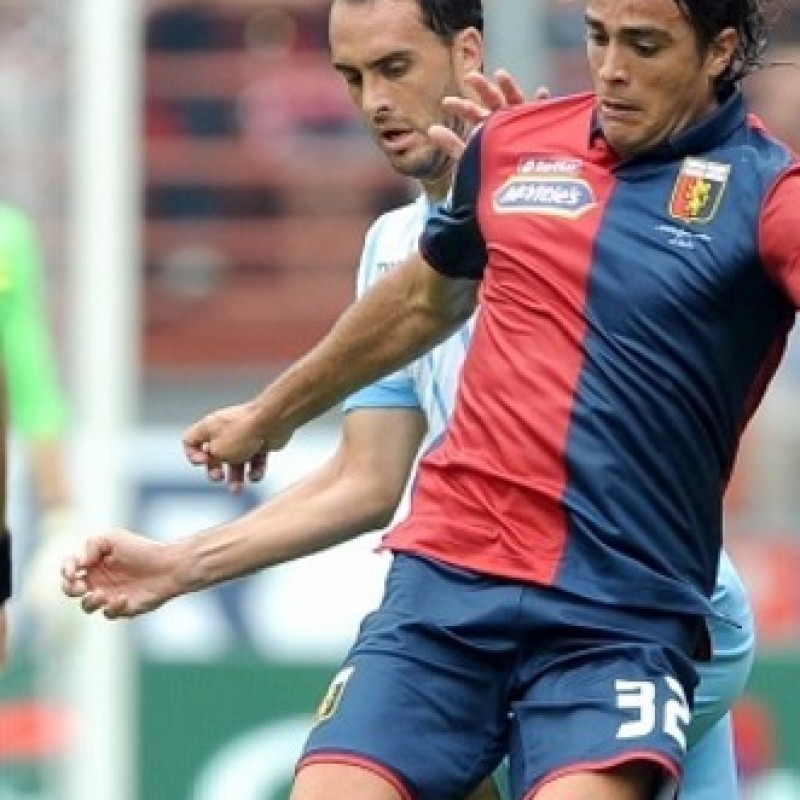 Matri Genoa match issued/worn shirt, Serie A 2014/2015 