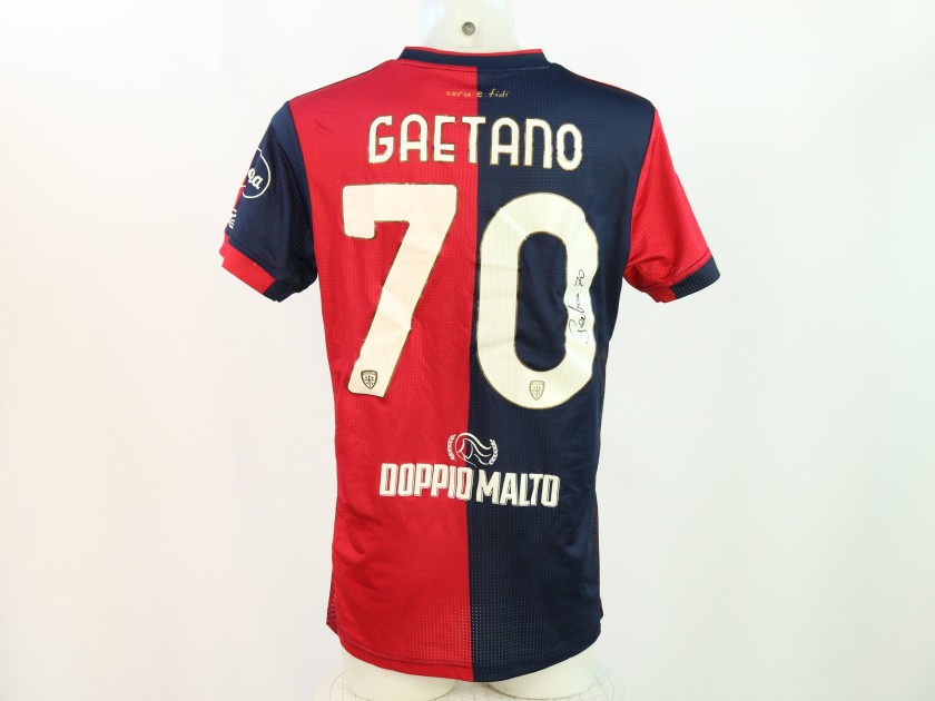 Gaetano's Signed Unwashed Shirt, Udinese vs Cagliari 2024