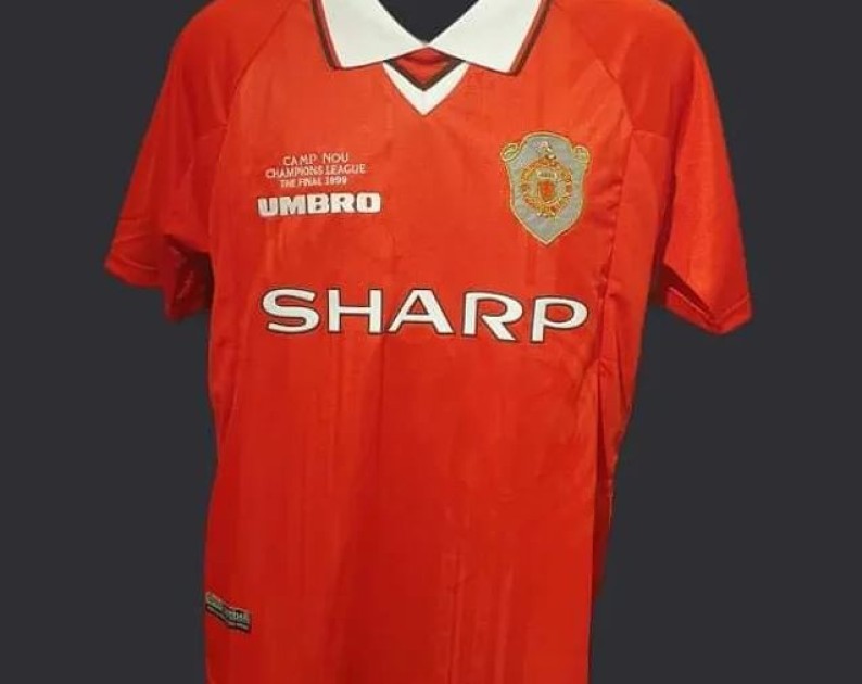 Ole Gunnar Solskjaers Manchester United 1999 Champions League Signed