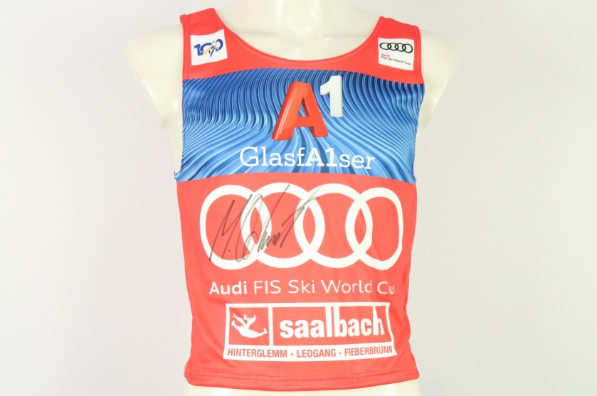 Official bib, signed by Marco Odermatt