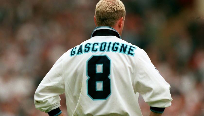 Paul Gascoigne's England Euro 1996 Signed Shirt