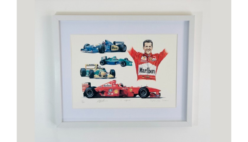 Michael Schumacher F1 Signed Print