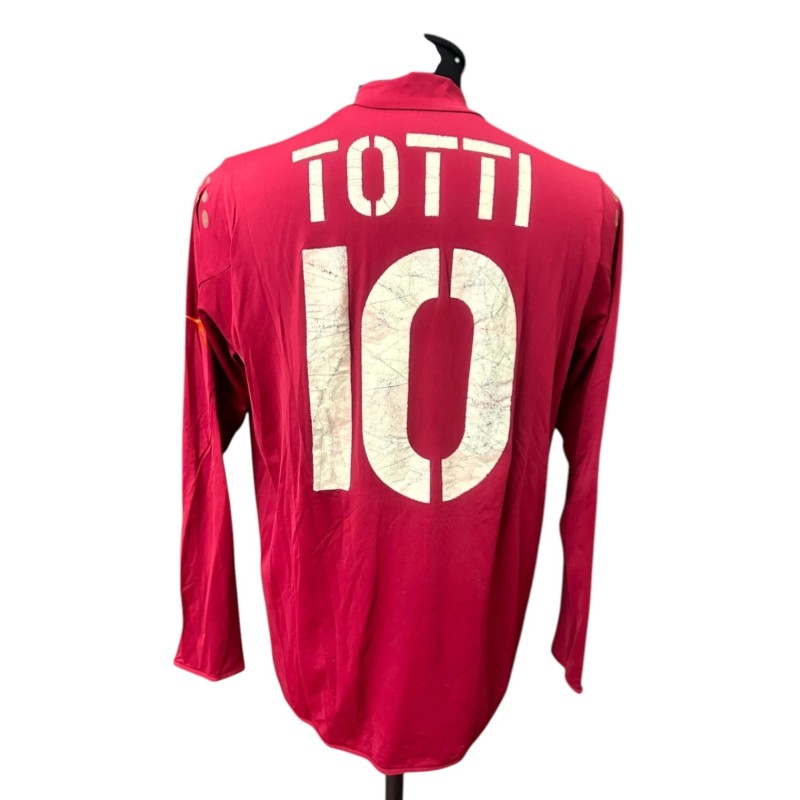 Totti's Roma Match-Worn Shirt, 2004/05