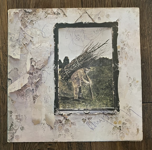 Led Zeppelin IV Signed Original Pressing Vinyl