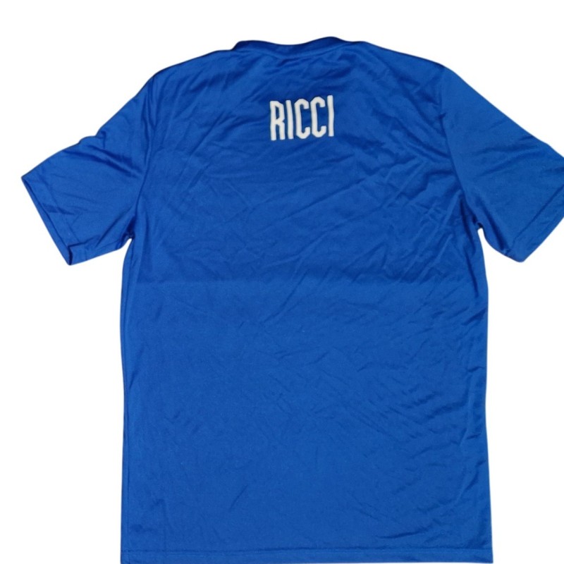 Giampaolo Ricci's Italy Pre-Match Shirt