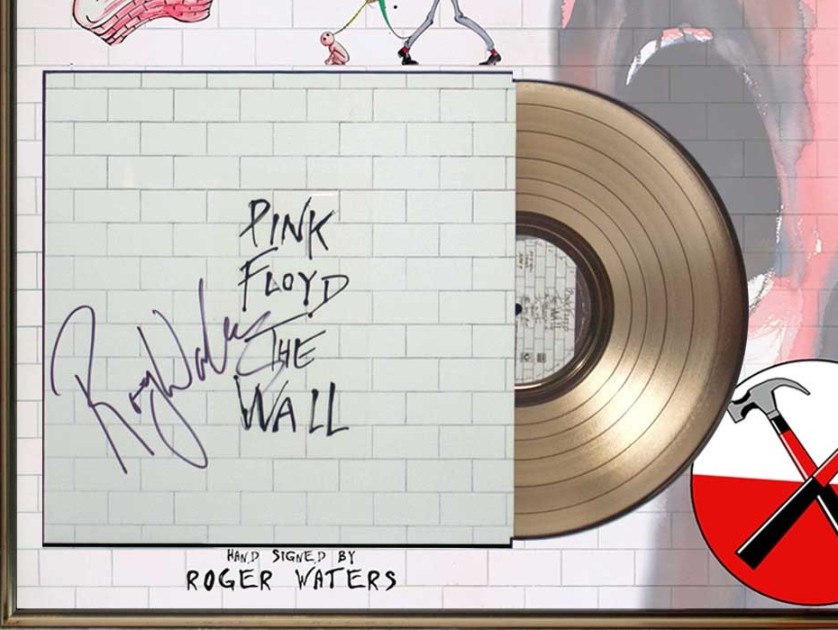 LP in vinile firmato The Wall dei Pink Floyd - CharityStars