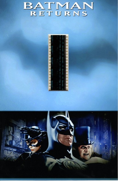 "Batman Returns" Maxi Card with Original Frames of Film 