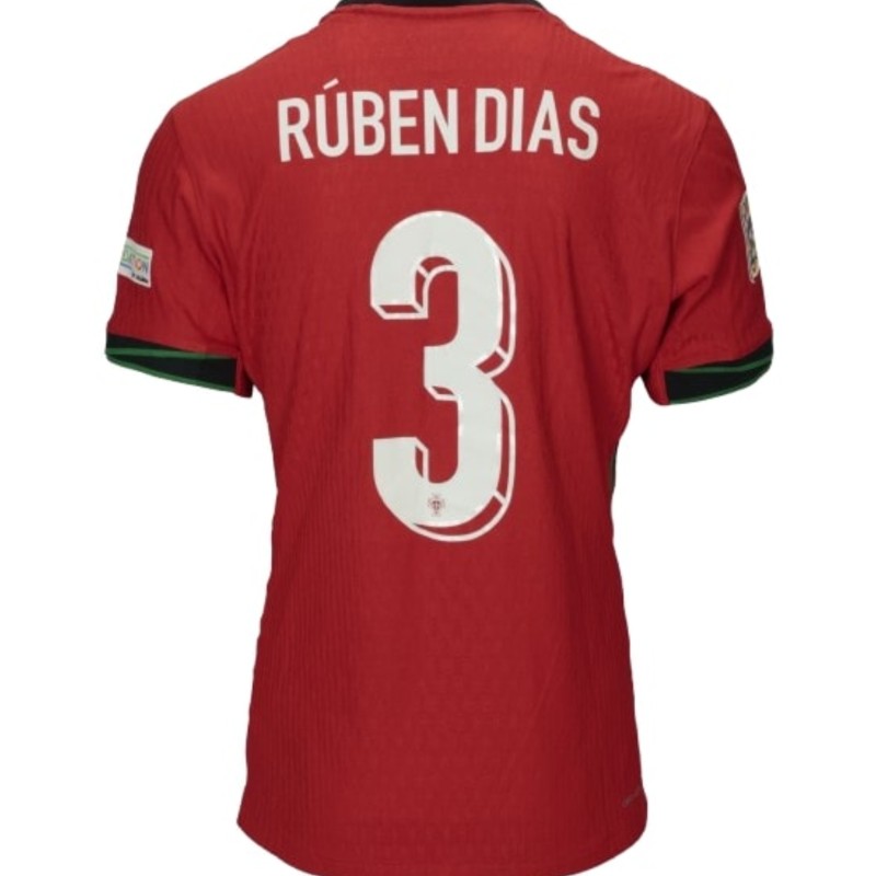 Dias' Poland vs Portugal Unwashed Shirt, Nations League 2024