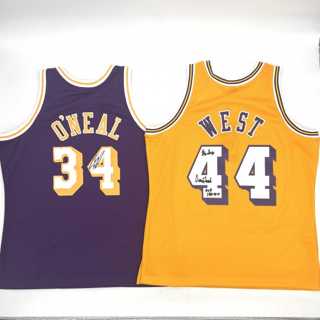 Shaquille O'Neal Signed Mitchell&Ness Los Angeles Lakers Jersey