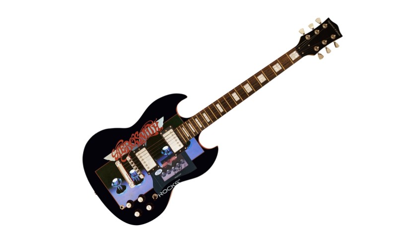 Steven Tyler Signed Custom Guitar