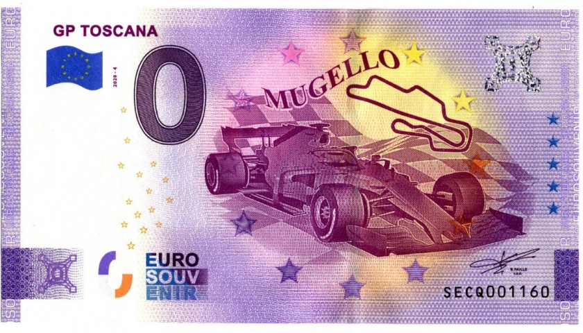 Zero Euro Banknote - GP Tuscany (Mugello) 