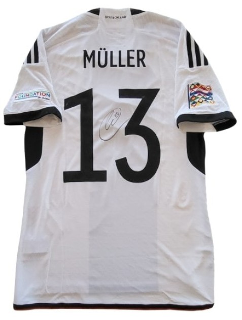 Muller's Signed Issued Shirt, Germany vs England 2022