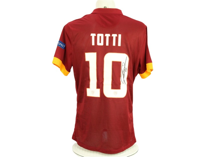 Maglia ufficiale Totti Roma, 2014/15 - Autografata con foto prova