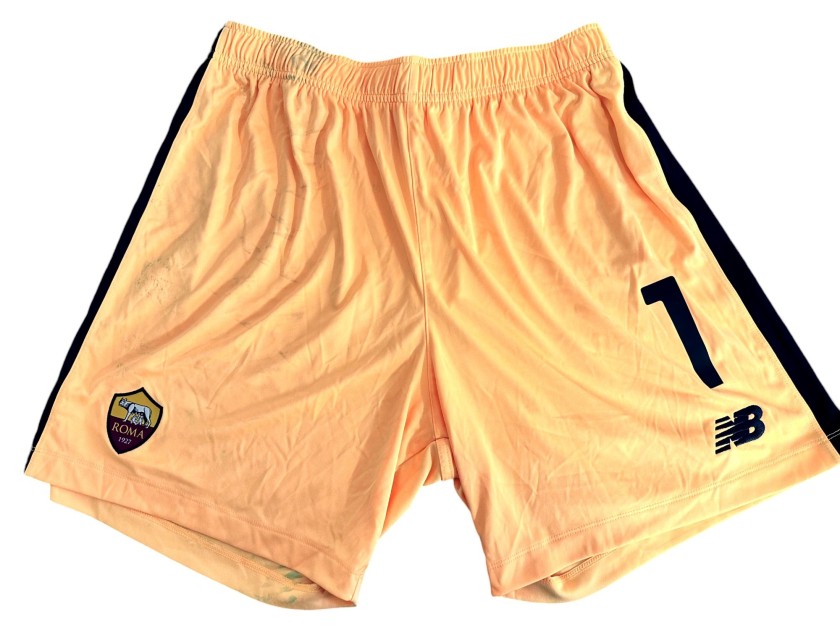 Rui Patricio's Roma Unwashed Shorts, 2021/22