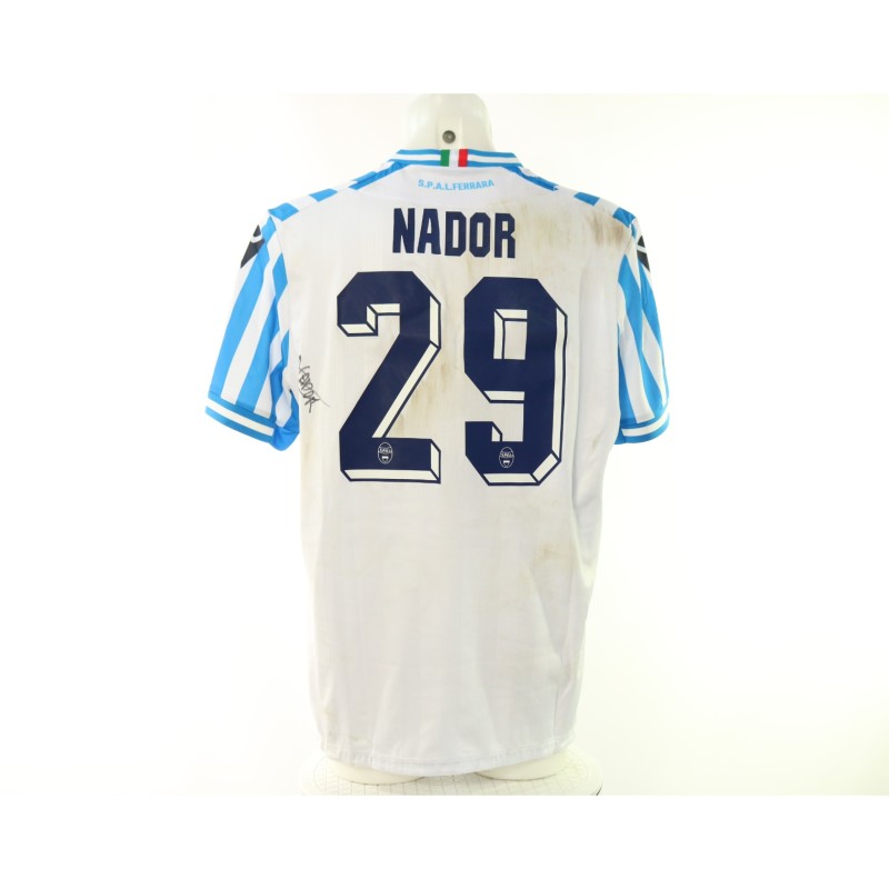 Nador's Signed Unwashed Shirt, SPAL vs Vis Pesaro 2024