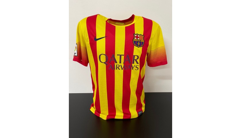 Messi's Official Barcelona Signed Shirt, 2015/16 - CharityStars