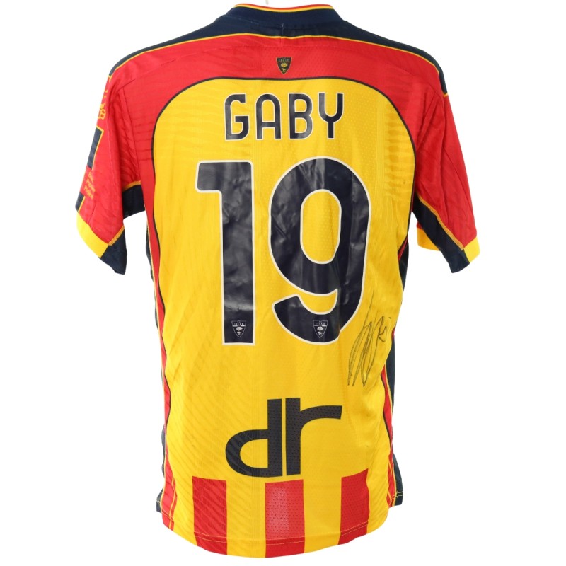 Gaby's Signed Unwashed Shirt, Lecce vs Lazio 2024