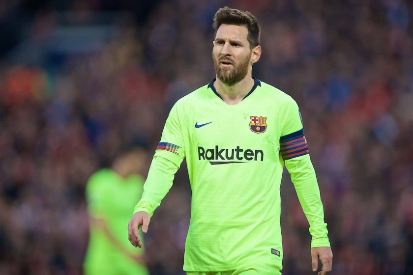 Messi's Barcelona Match-Issued Shirt, UCL 2018/19