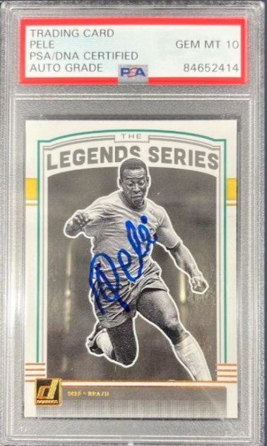 Card collezionabile autografata da Pelé