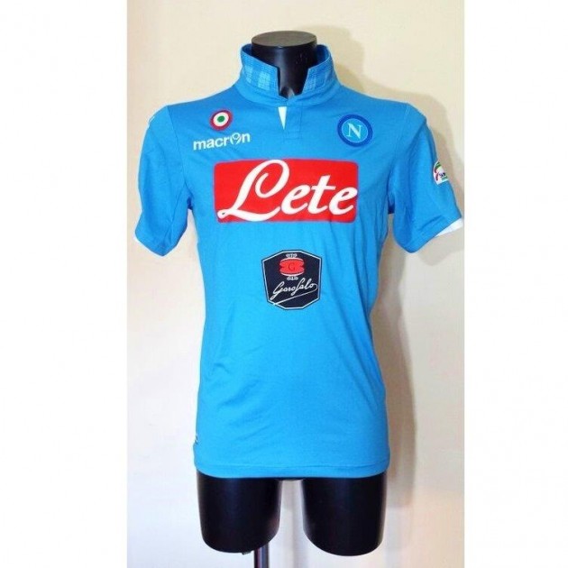 Hamsik Napoli match issued shirt, Supercoppa final 2014