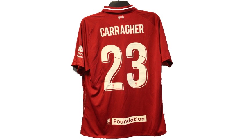 Carragher's Liverpool Legends Game Worn and Signed Shirt