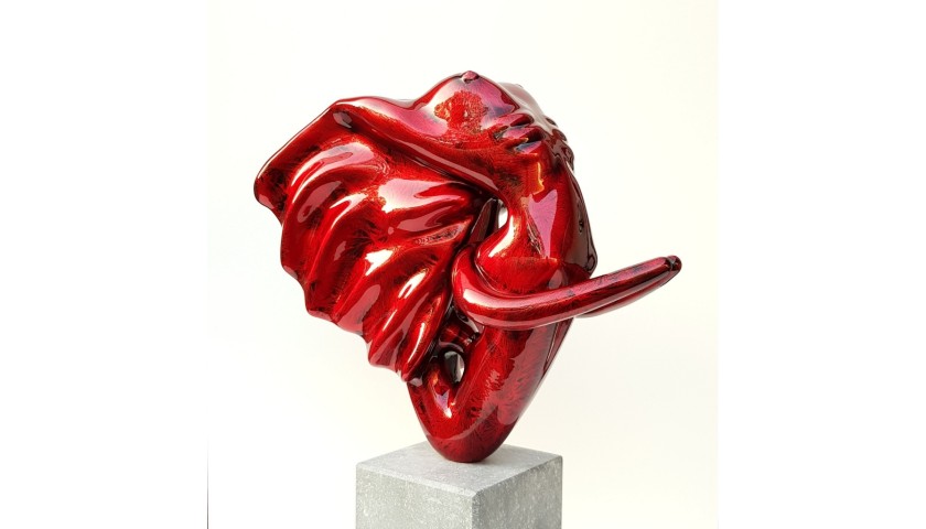 Eléphantasme" in Red by Anis Dargaa