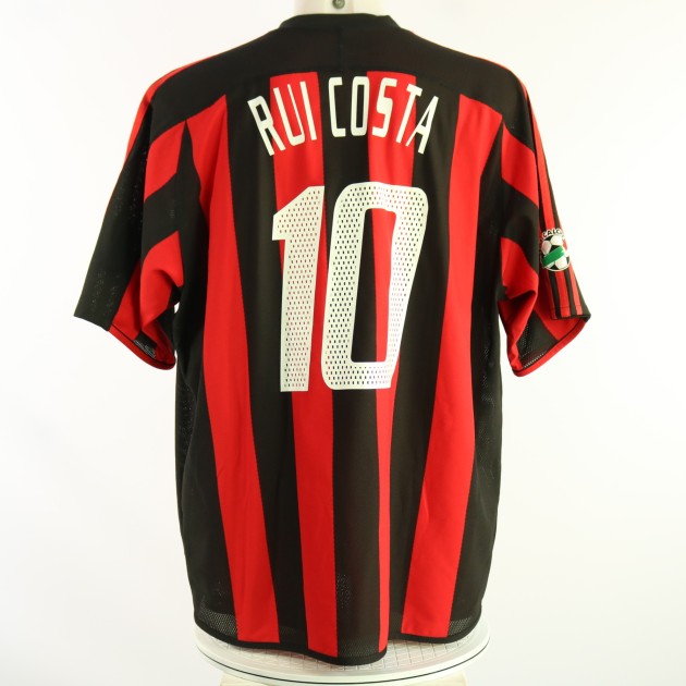 Rui Costa's AC Milan Issued Shirt, 2003/04