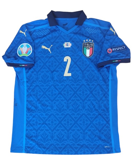 Di Lorenzo's Match Shirt, Italy vs England Final Euro 2020