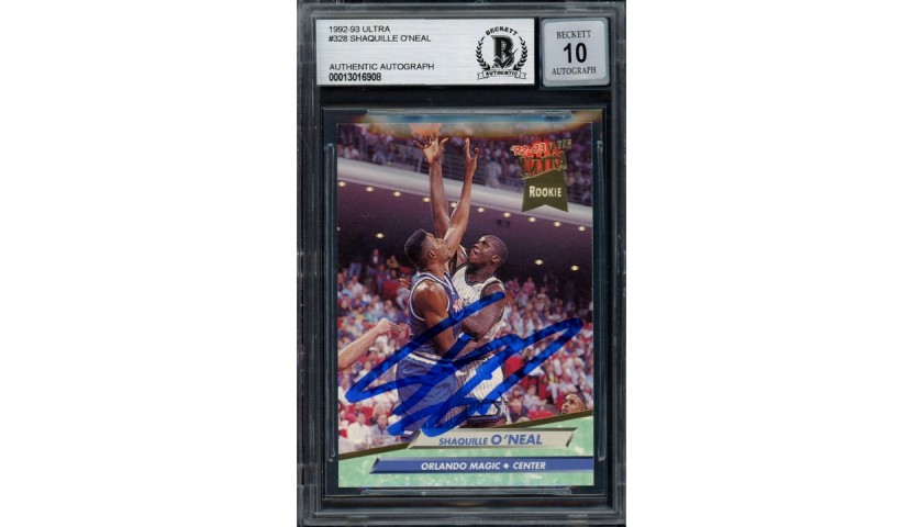 Shaquille O'Neal Signed Rookie Card