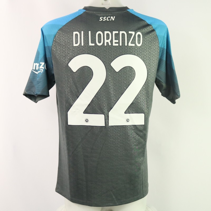 Maglia Di Lorenzo Napoli indossata, UCL 2022/23