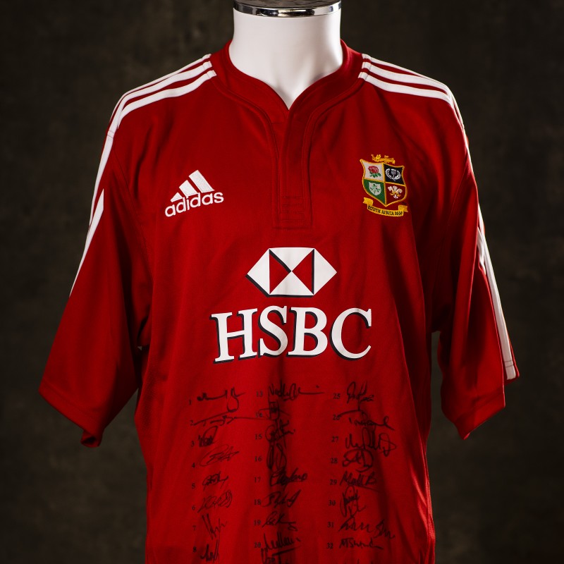 Lions 2009 Squad Signed & Numbered Shirt