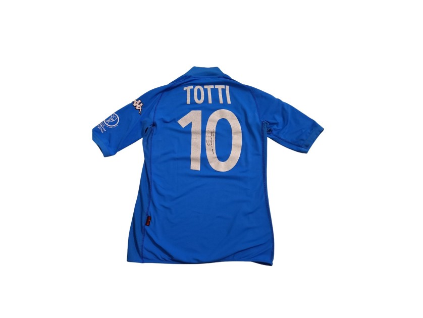 Totti's Italy Signed Match-Issued Shirt, WC 2002