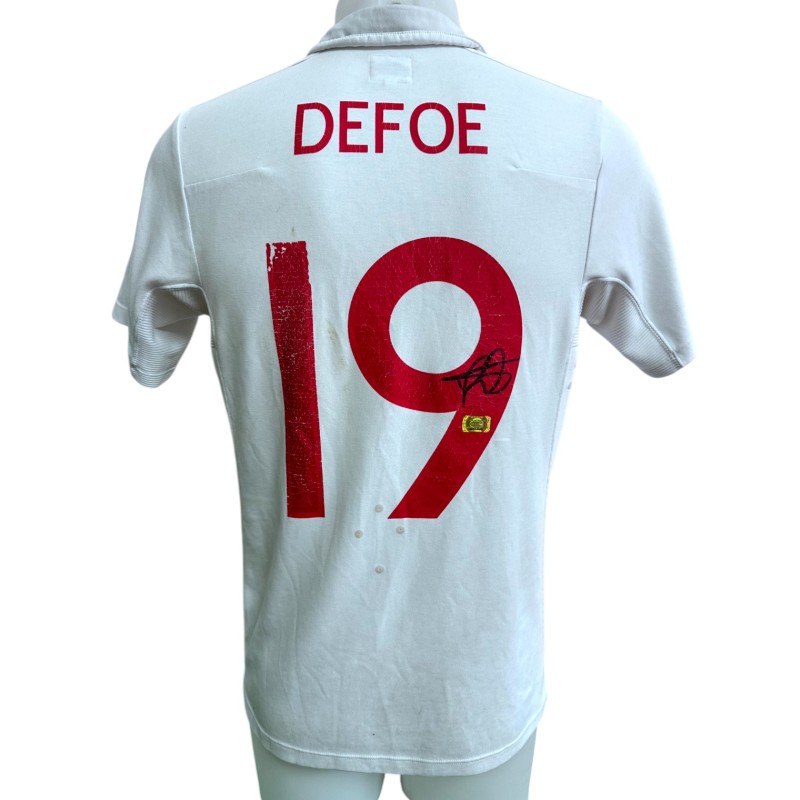 Maglia Ufficiale Defoe Inghilterra, 2010 - Autografata