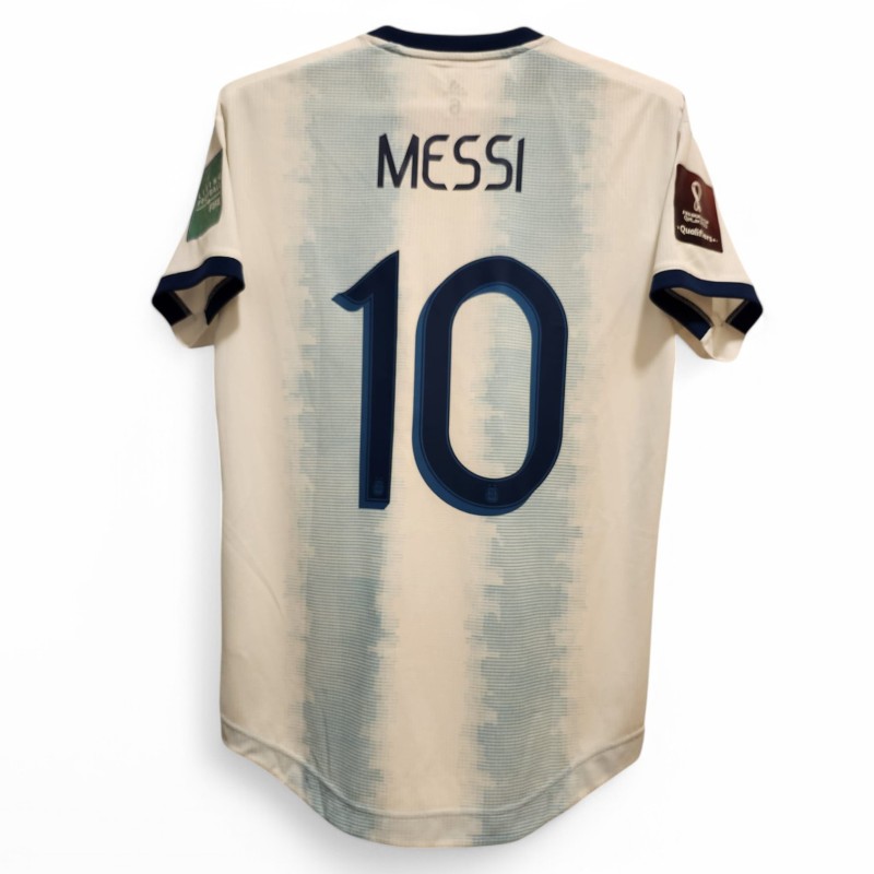 Lionel Messi's Argentina World Cup Qualifiers 2022 Match Issued Shirt