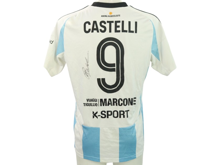 Castelli's Signed Unwashed Shirt, Virtus Entella vs Vis Pesaro 2024