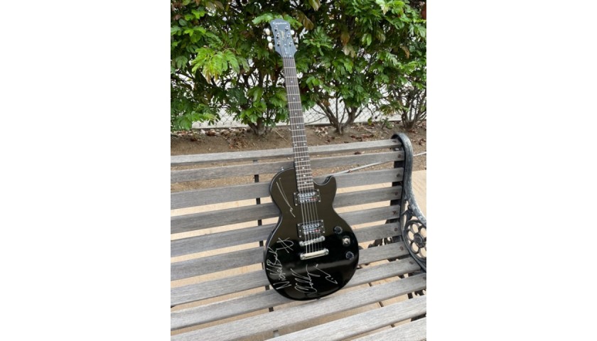Nickelback Autographed Epiphone Guitar 