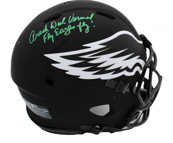 “Fly Eagles Fly” Dick Vermeil Signed Philadelphia Eagles Speed Authentic Eclipse NFL Helmet