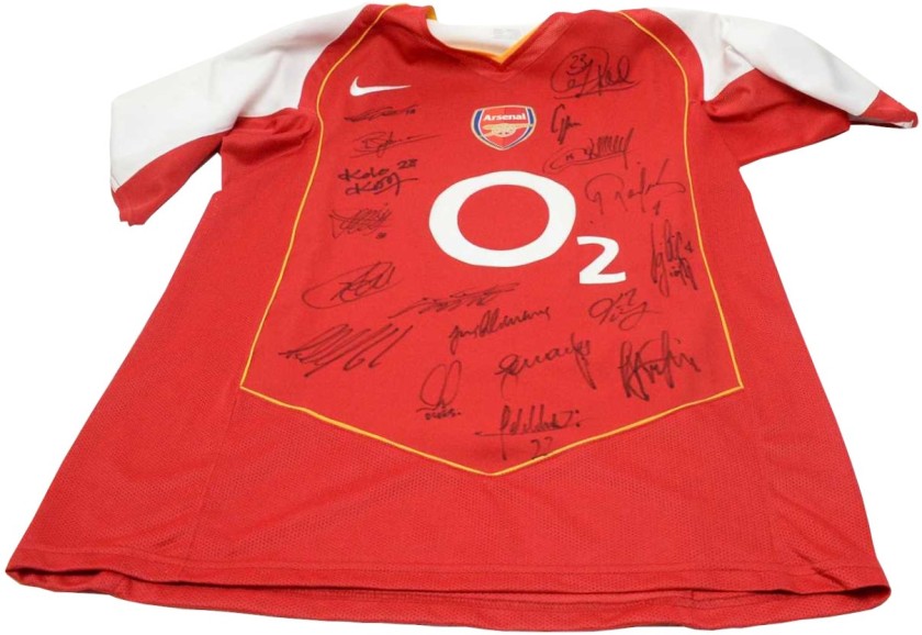 Arsenal Invincibles Squad Signed Shirt