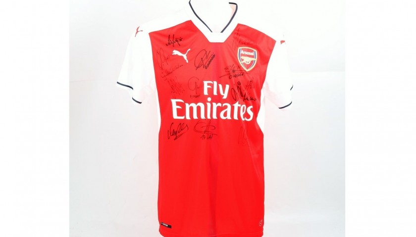 Official 2016/17 Arsenal Shirt Signed by the Arsenal Legends