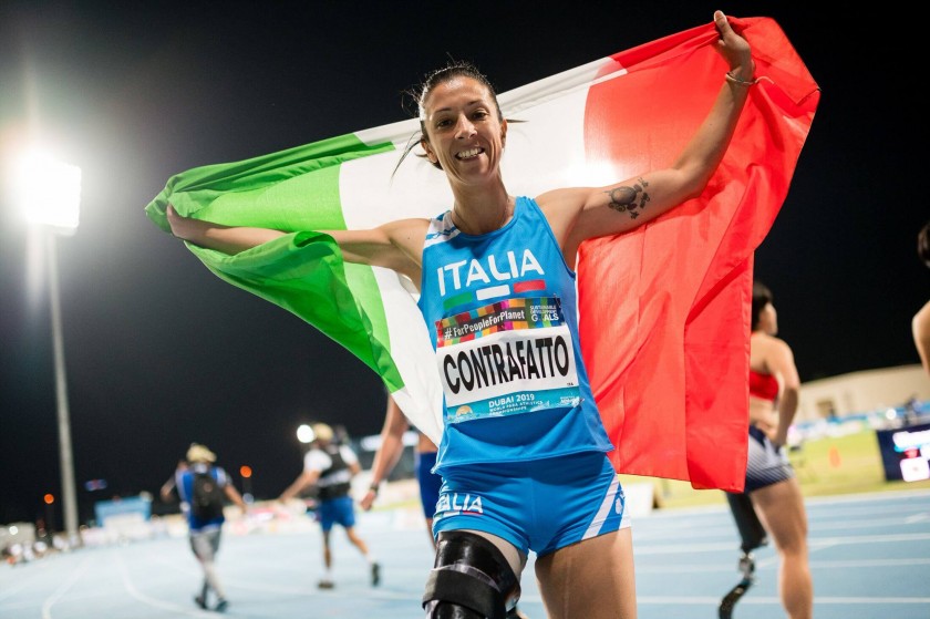 Italy Paralympics Polo Shirt Worn by Monica Contrafatto at Rio 2016