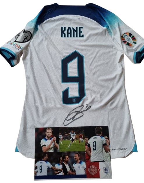 Kane's Signed Match-Issued Shirt, Malta vs England EURO 2024 Qualifiers