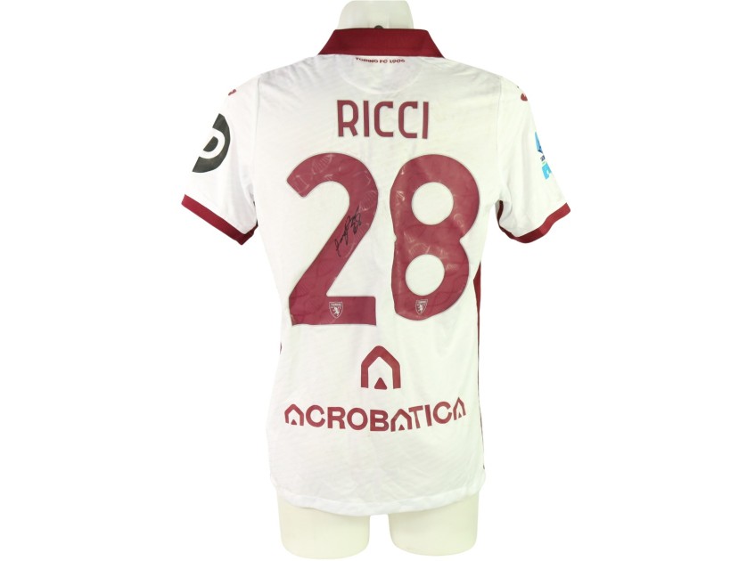 Ricci's Signed Unwashed Shirt, Roma vs Torino 2024