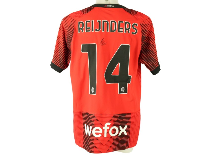 Reijnders Official Milan Signed Shirt, 2023/24 