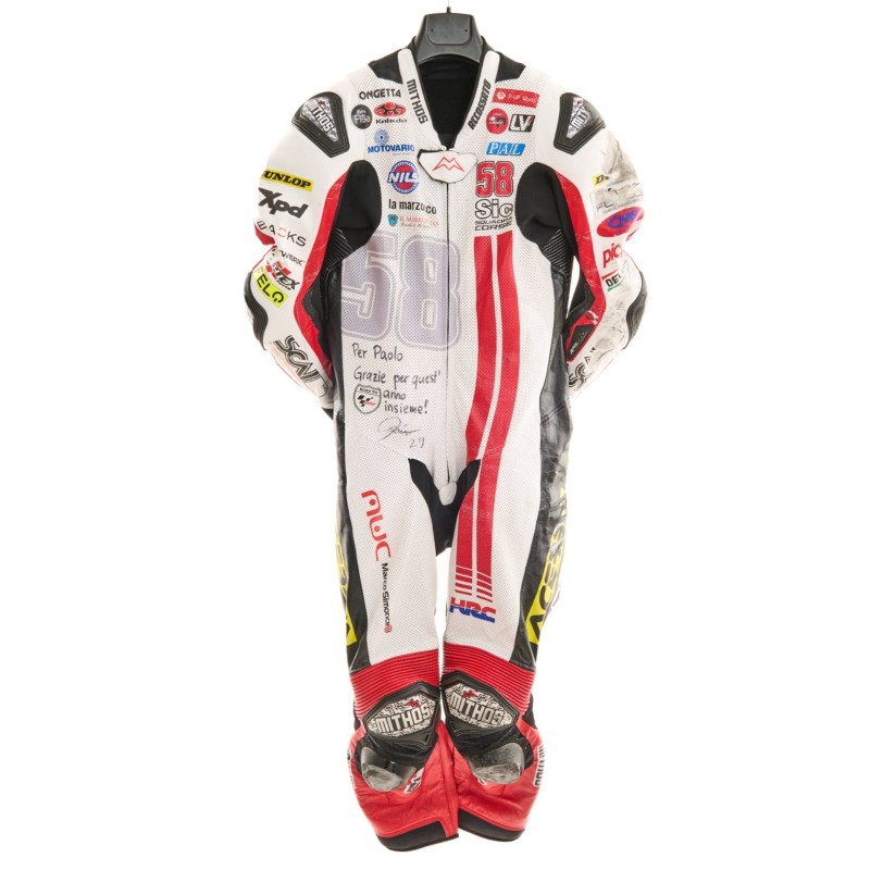 Kaito Toba's SIC 58 Squadra Corse Signed Worn Suit, 2023