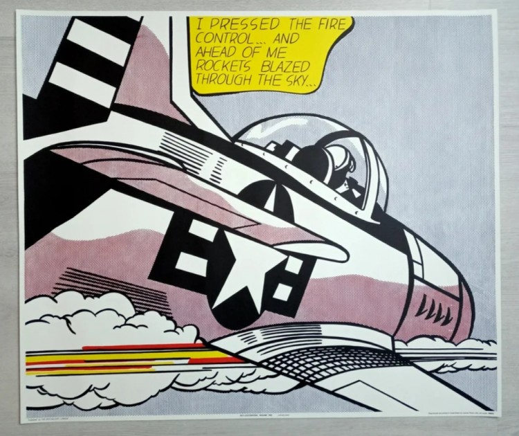 "Whaam!" Diptych by Roy Lichtenstein - 1984