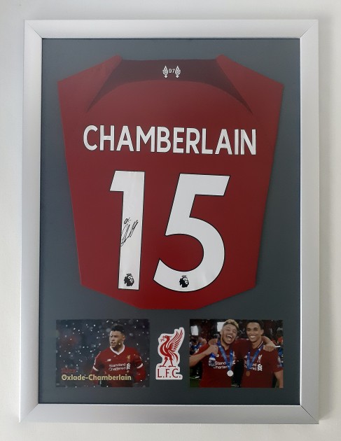 Alex Oxlade-Chamberlain's Liverpool Signed and Framed Shirt