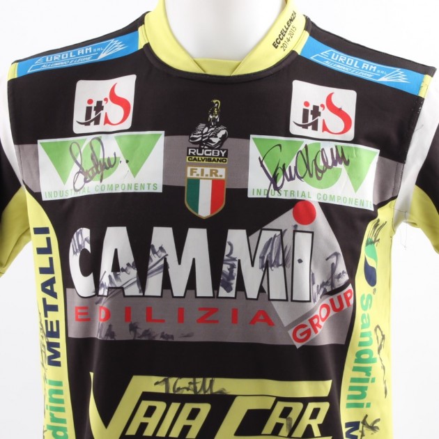 Official Tommy Castello shirt, Calvisano Rugby - signed