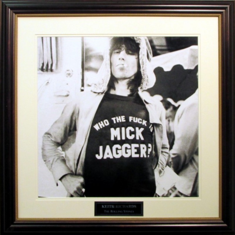 Keith Richards "Who is Mick Jagger" Photograph