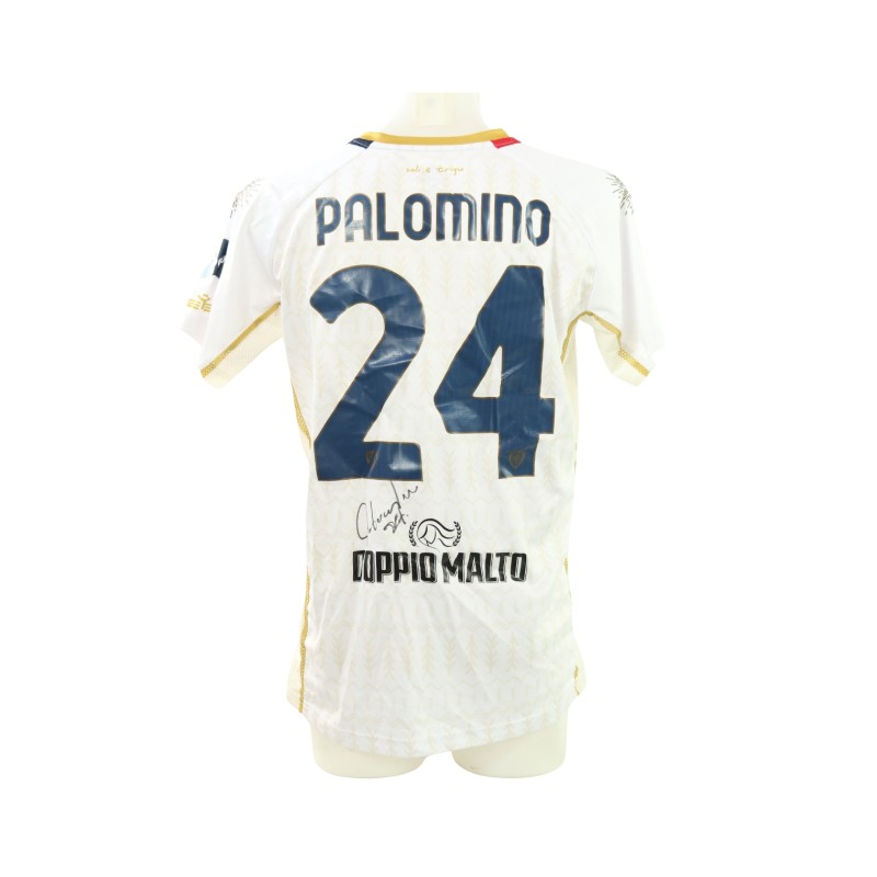 Palomino's Signed Unwashed Shirt, Milan vs Cagliari 2025